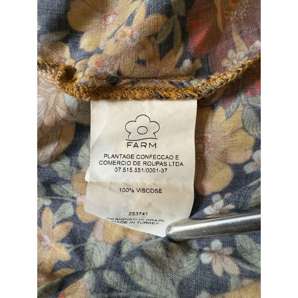FARM Rio Floral Wrap Maxi Dress in Black, Rust & Mustard - Picture 13 of 14